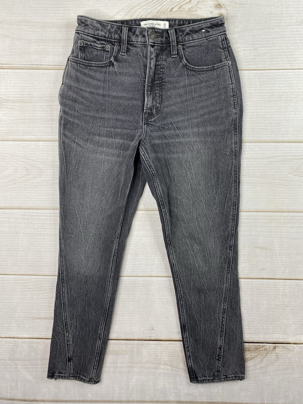 Abercrombie & Fitch Jeans Womens 26 Black The Skinny High Rise Curve Love Denim
